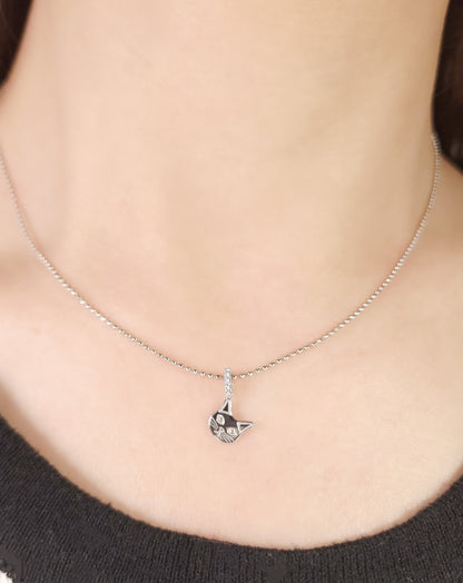 Cat Diamond Charm-WK4226@