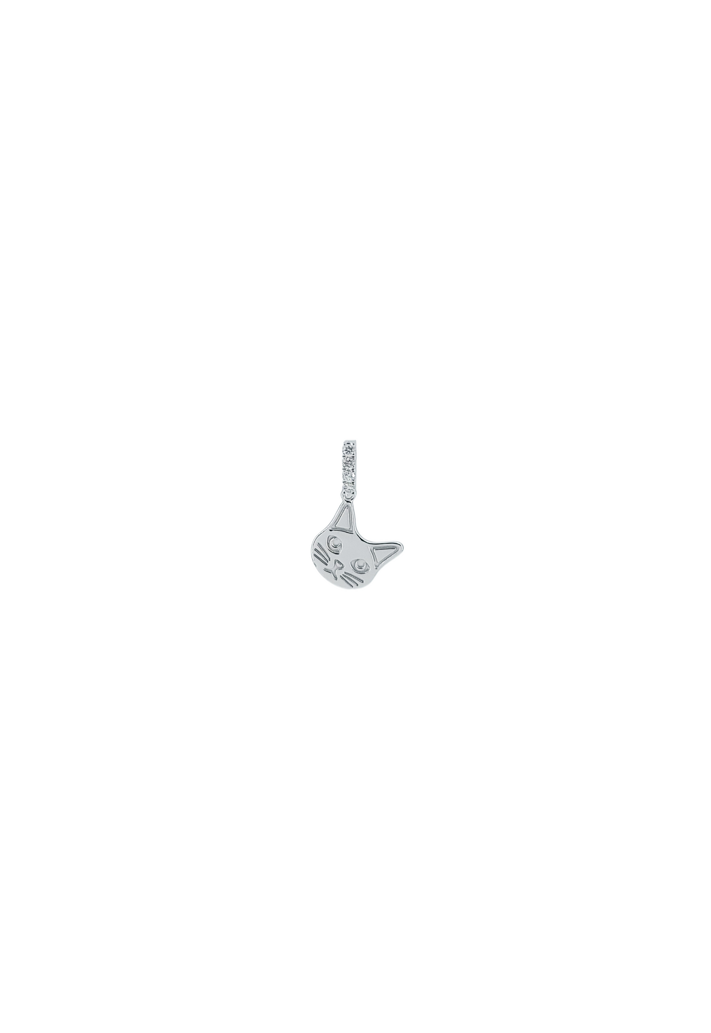 Cat Diamond Charm-WK4226@