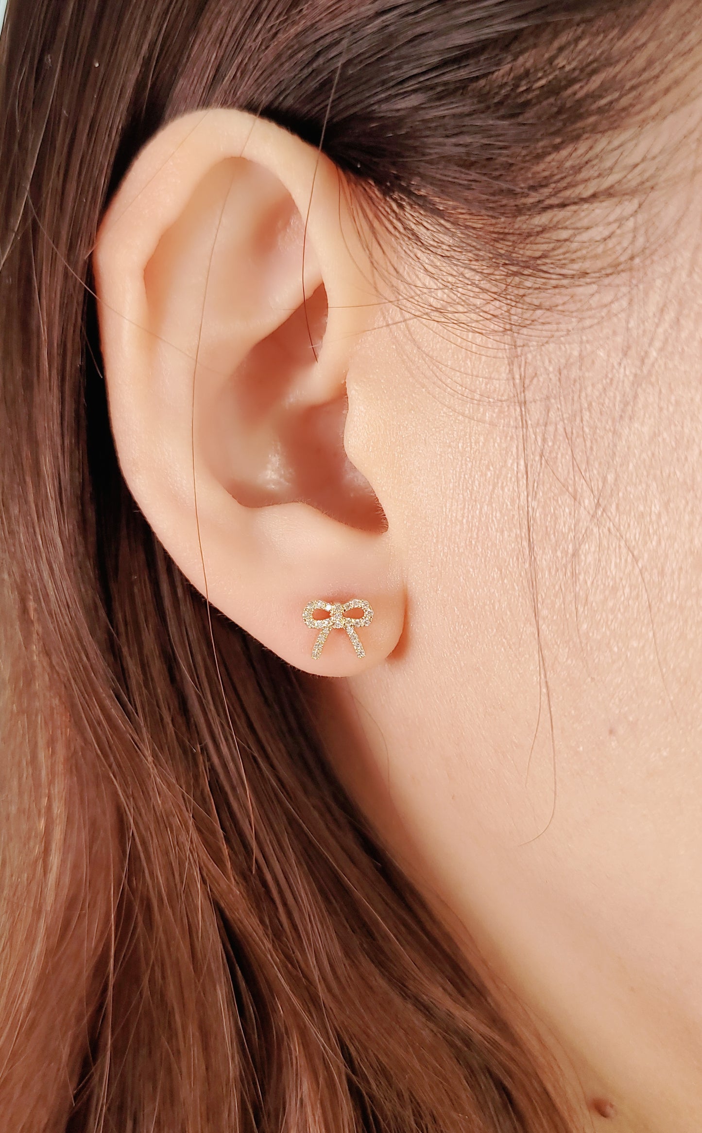 Diamond Butterfly Earring (one piece)-WK4237@
