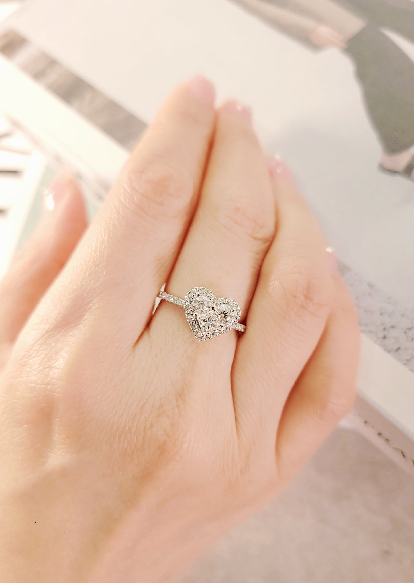 Heart Diamond Ring-WK4240