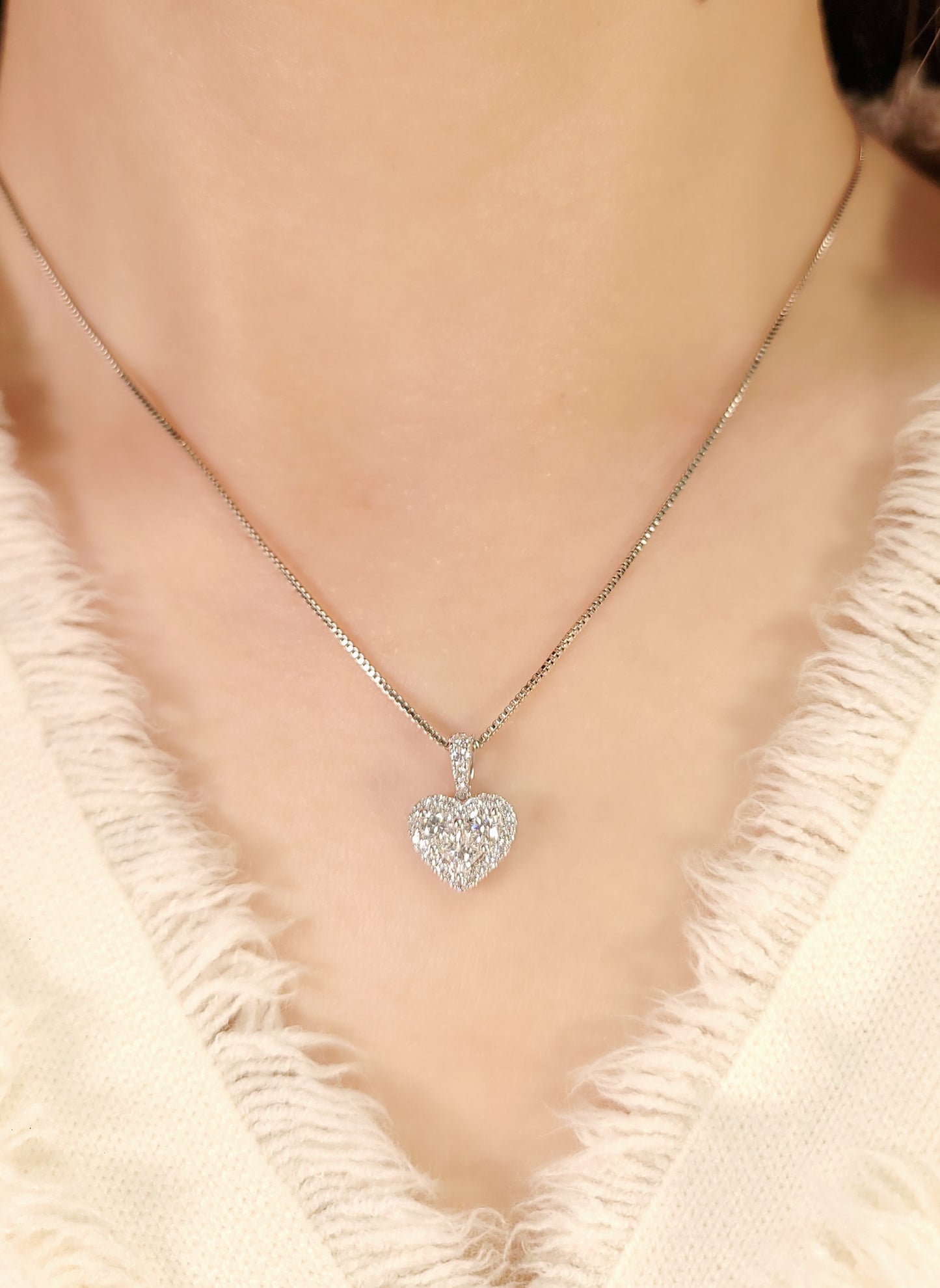 Heart Diamond Pendant-WK4241