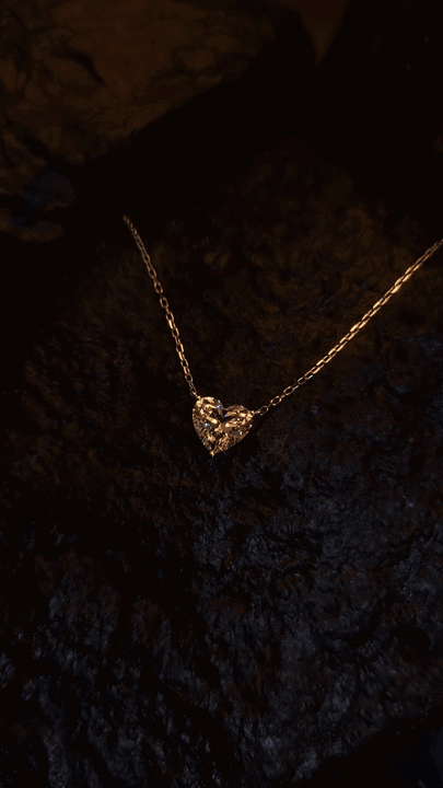 GIA 1.05CT Heart Shape Diamond Necklace-WK4264