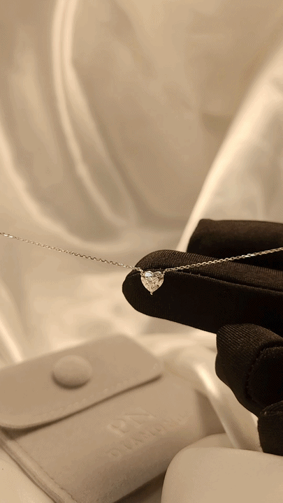 Heart Shape Diamond Pendant-WK4267@