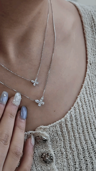 Butterfly Diamond Necklace (Small) -WK4296