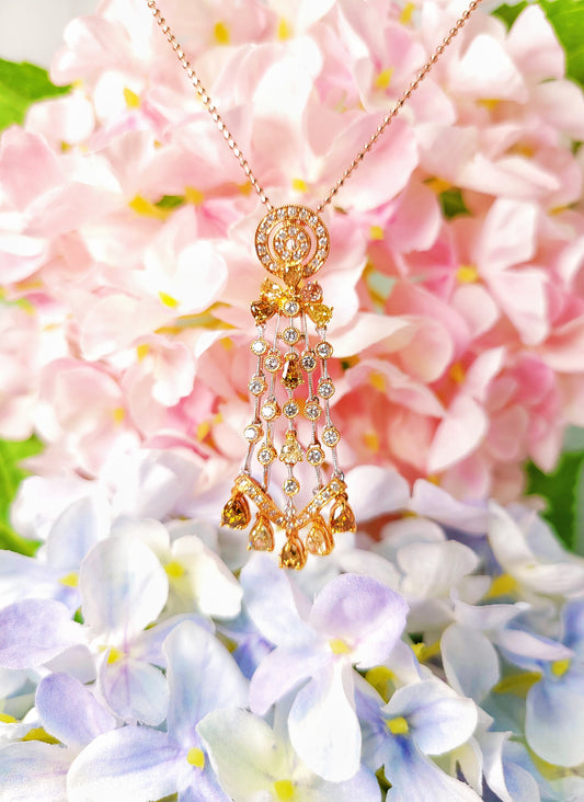 Yellow Diamond Pendant-ZEO00000306