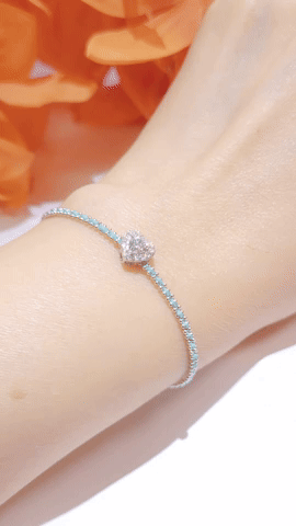 Heart Shape  Diamond Charm-WK4104D@