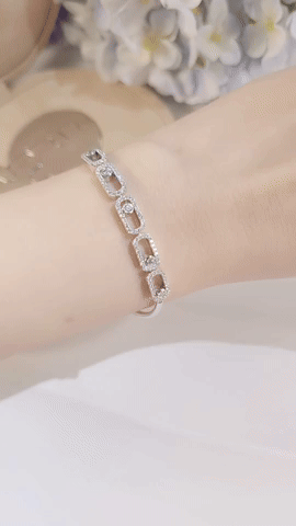 Scroll Diamond Bracelet-WK4122