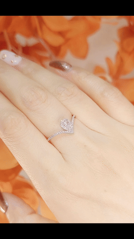 Raindrop Diamond Ring-WK4037