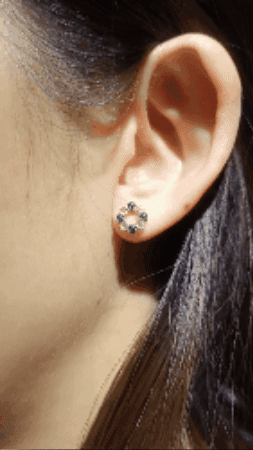 Emerald Diamond Earrings-WK4184