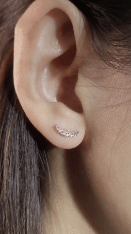 Diamond Earring (one piece)-WK4216@