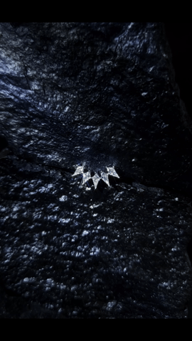 Diamond Earring (one piece)-WK4197@