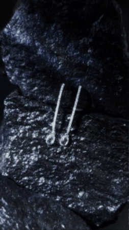 Diamond Drop Earrings-WK4208
