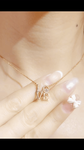 Love Diamond Necklace-WK2905