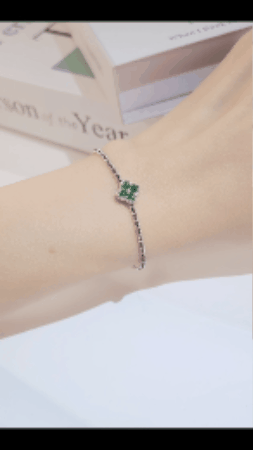 Emerald Diamond Charm-WK4164@