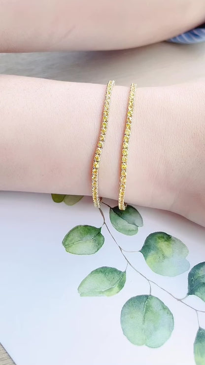 Yellow Sapphire Bracelet-WK3712