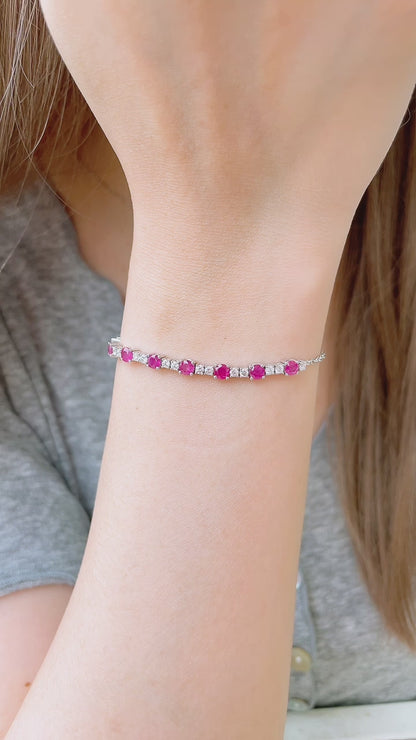 Ruby and Diamond Bracelet-WK3921