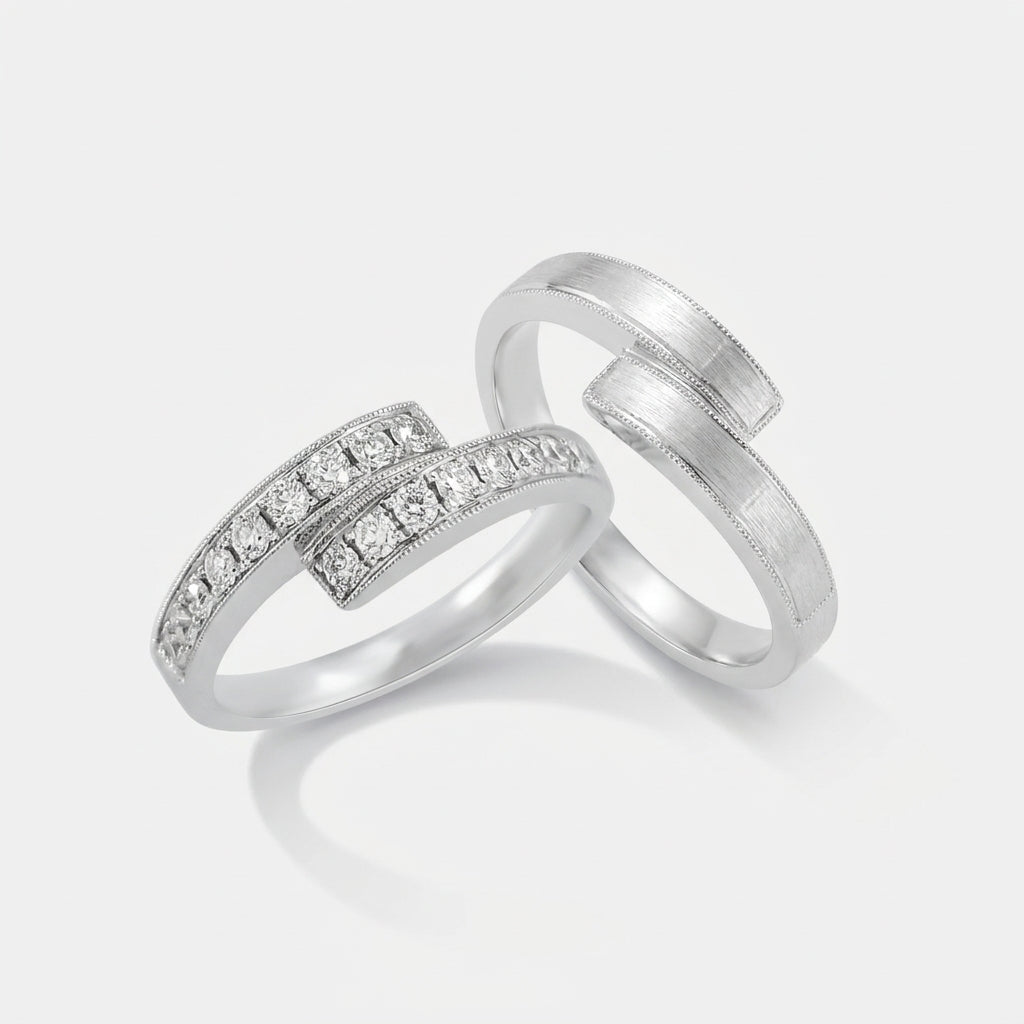 AR.wedding ring RR8651 (men) wedding ring RR8671 (women)