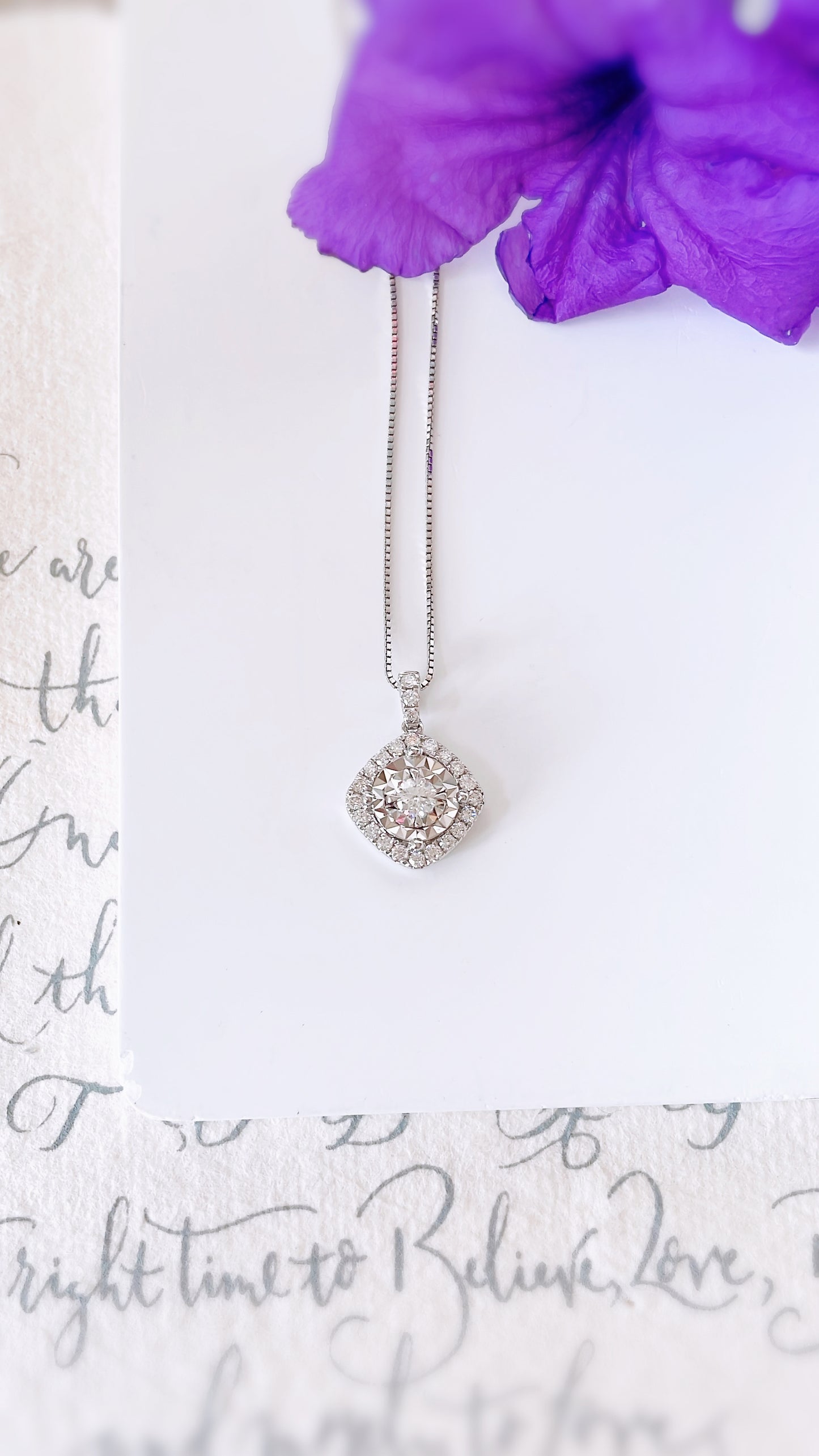 Cluster Diamond Pendant-WK3751