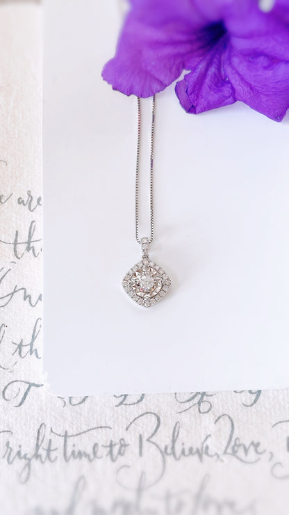 Cluster Diamond Pendant-WK3751