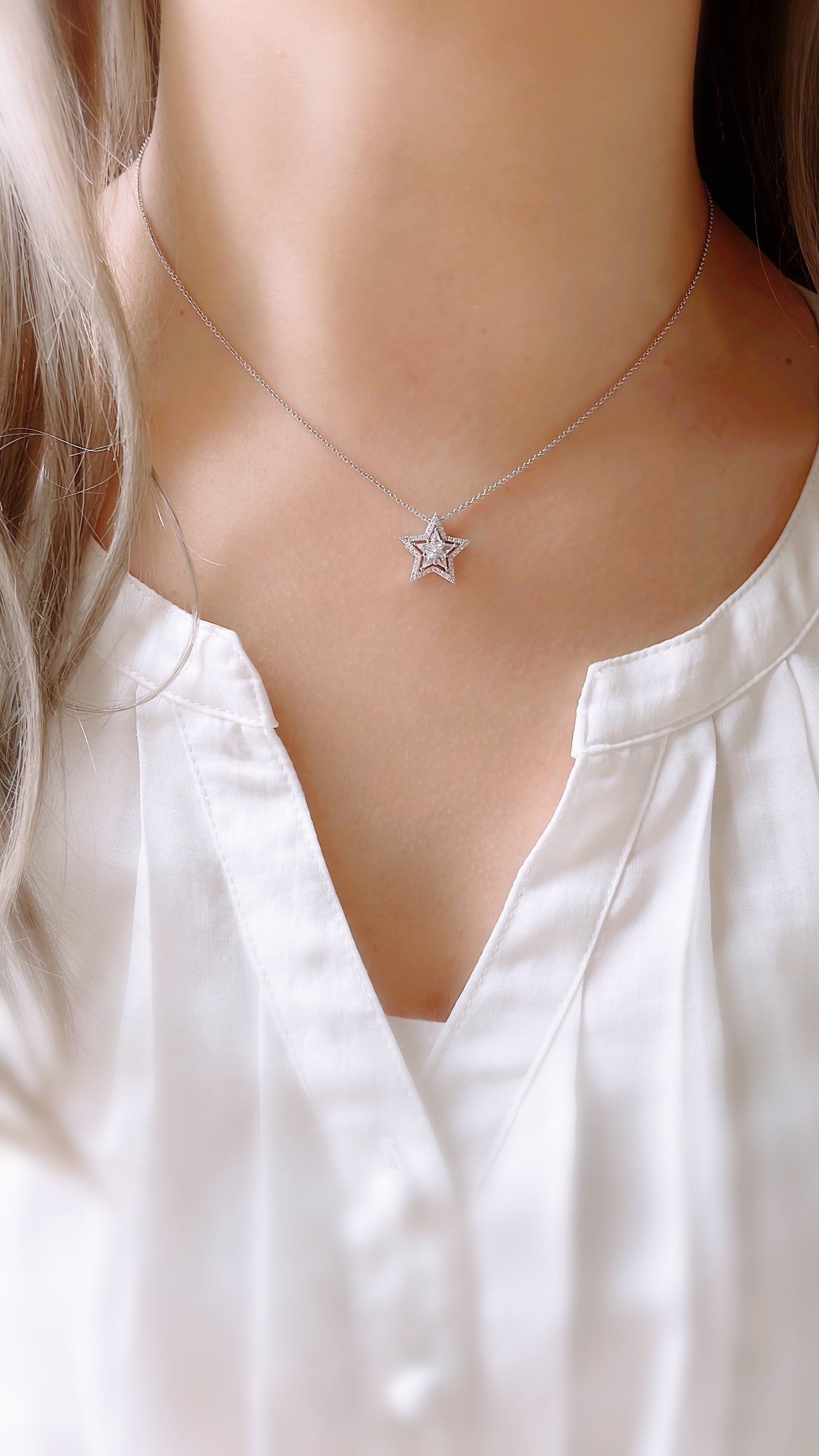 3 Ways Star Diamond Pendant-WK3642
