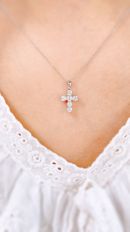 Diamond Cross Pendant-WK3777