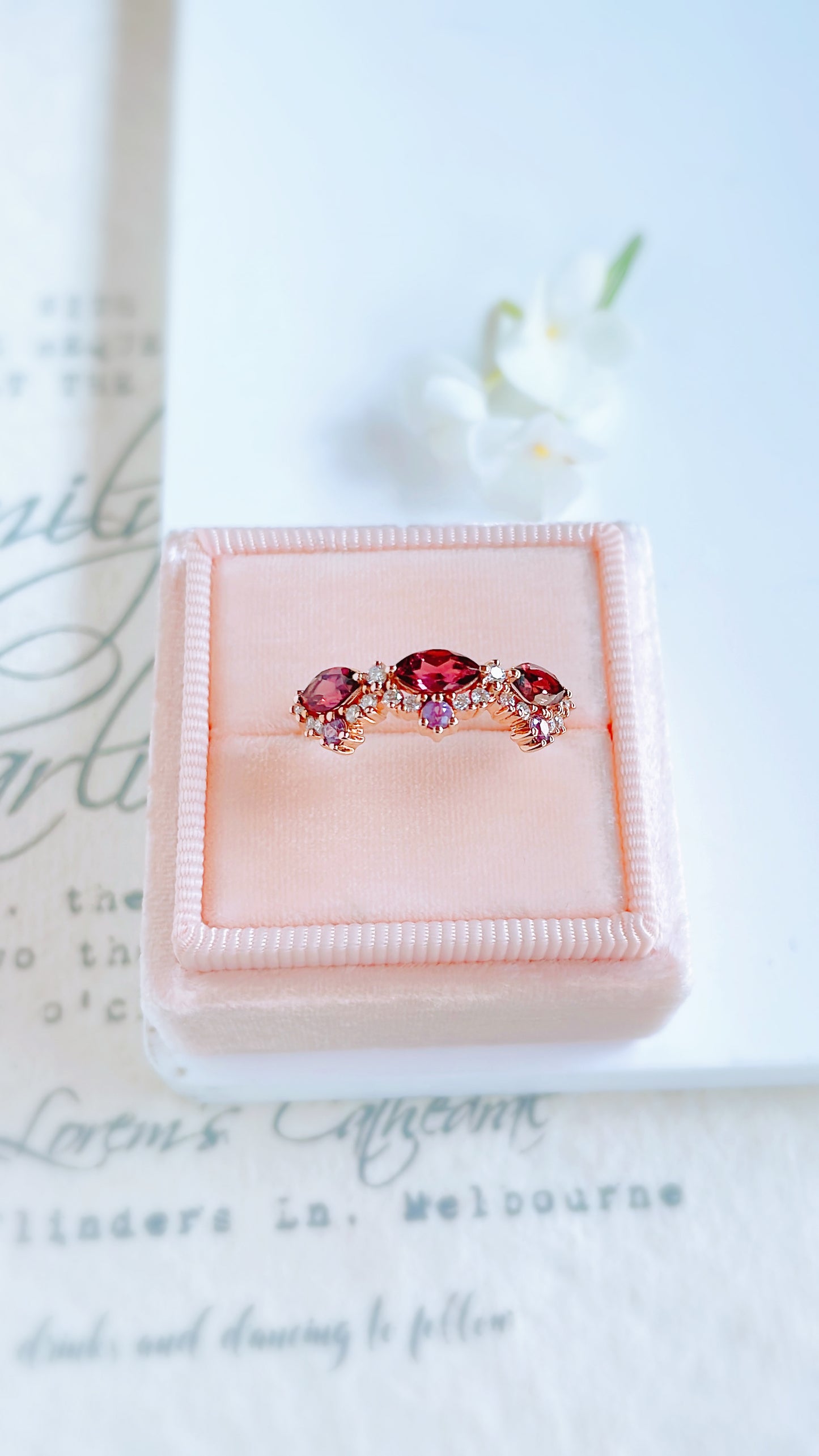 Burgundy Tourmaline Ring-WK3580