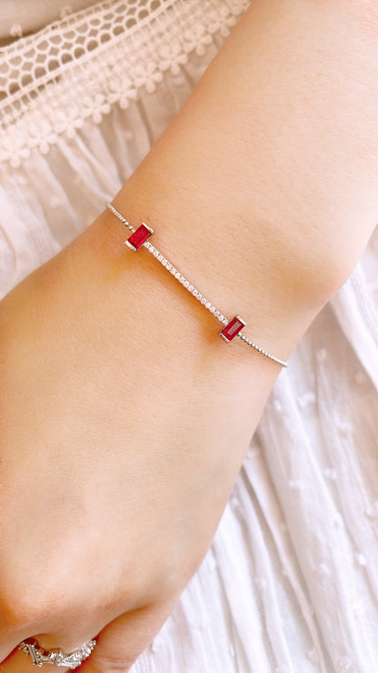 Ruby and Diamond Bracelet-WK3673