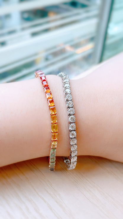 Rainbow Sapphires Bracelet-WK3827