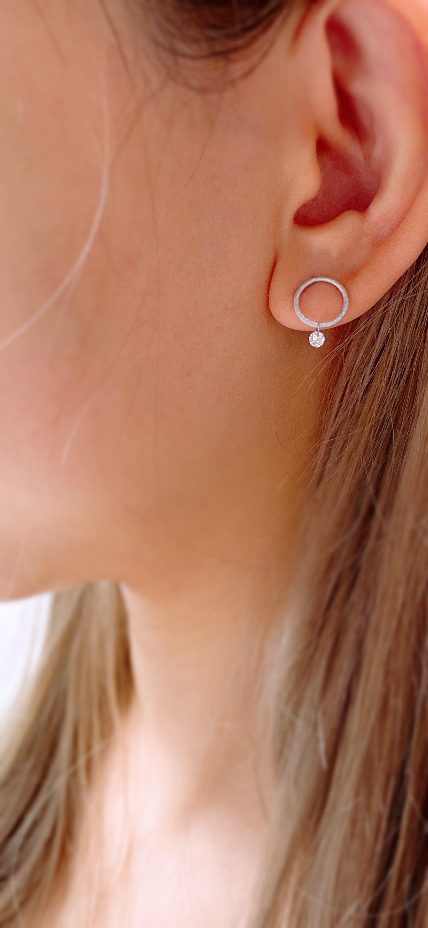 Dangle Diamond Earrings-WK3627