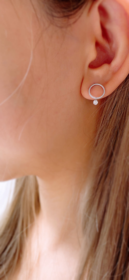 Dangle Diamond Earrings-WK3627