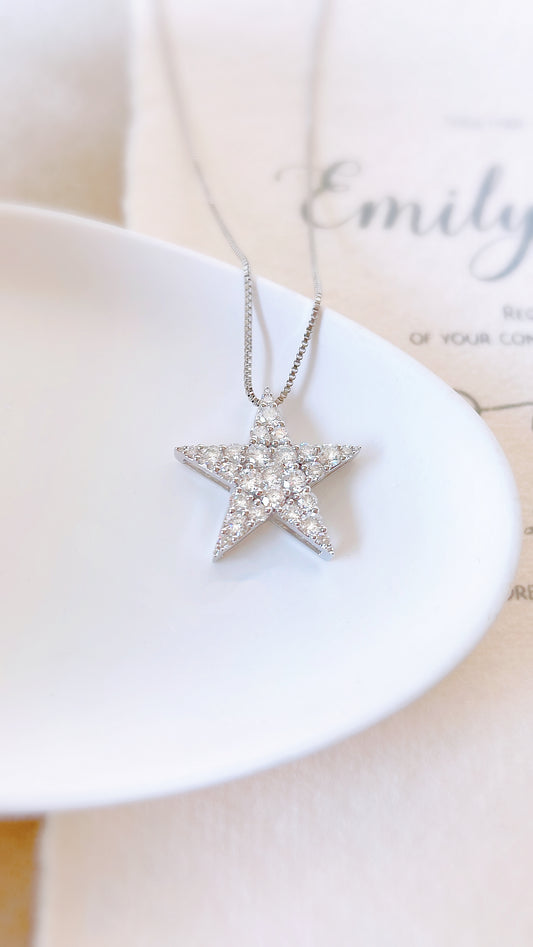 Star Light, Star Bright Diamond Pendant-WK3828