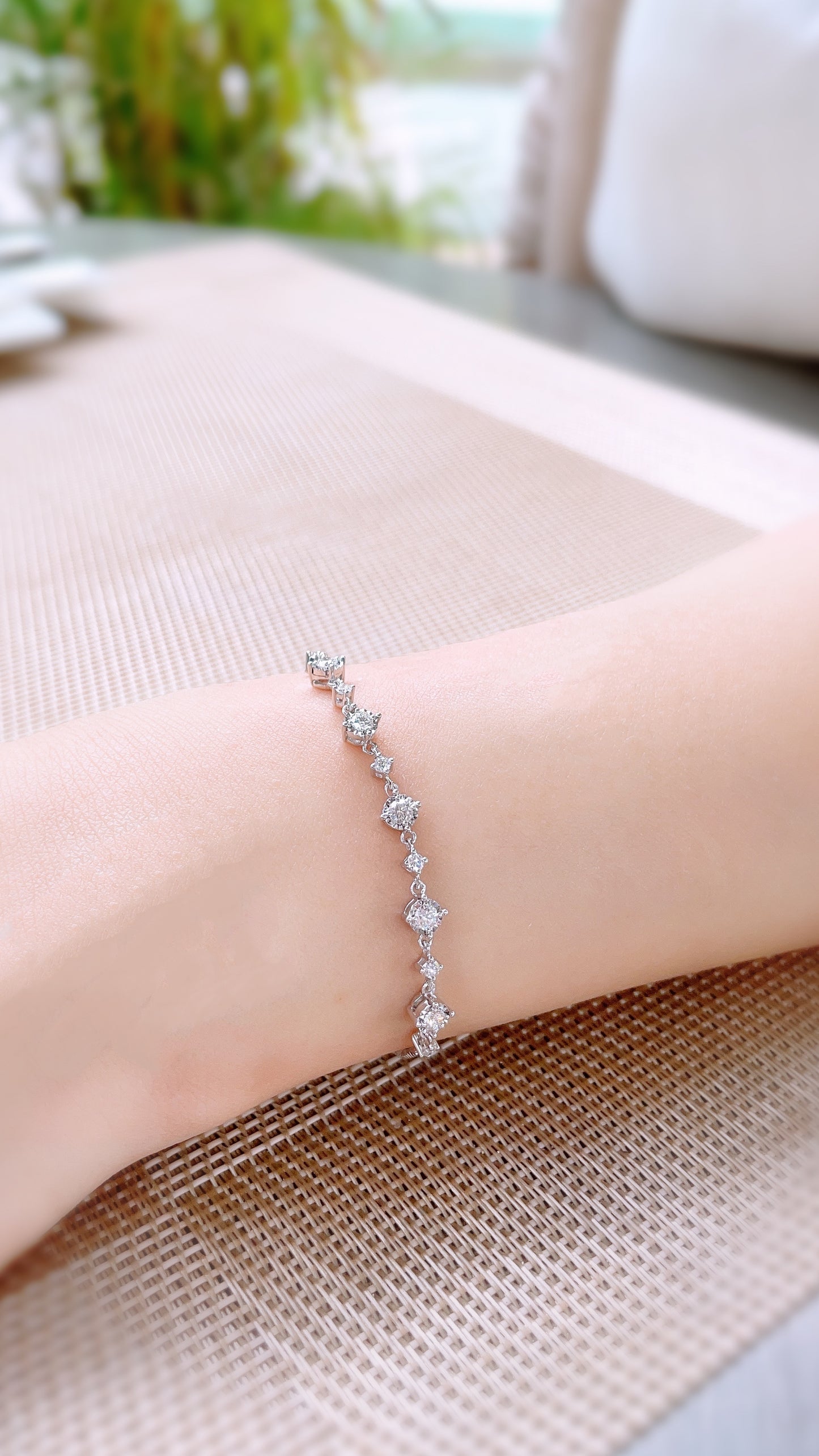 Natural Diamond Bracelet-WK3578