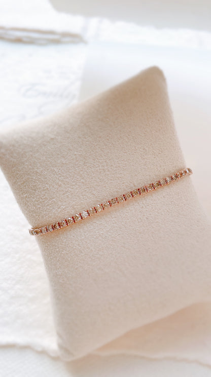 Champagne Diamond Bracelet-WK3755