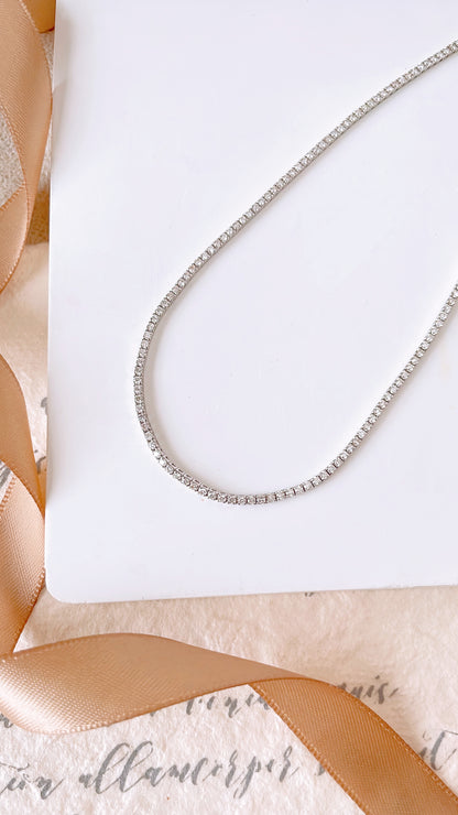 Tennis Diamond Necklace-WK3803