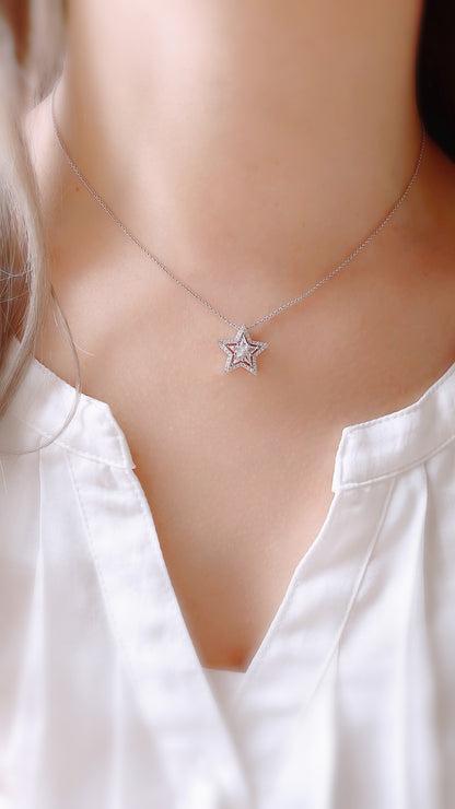 3 Ways Star Diamond Pendant-WK3642