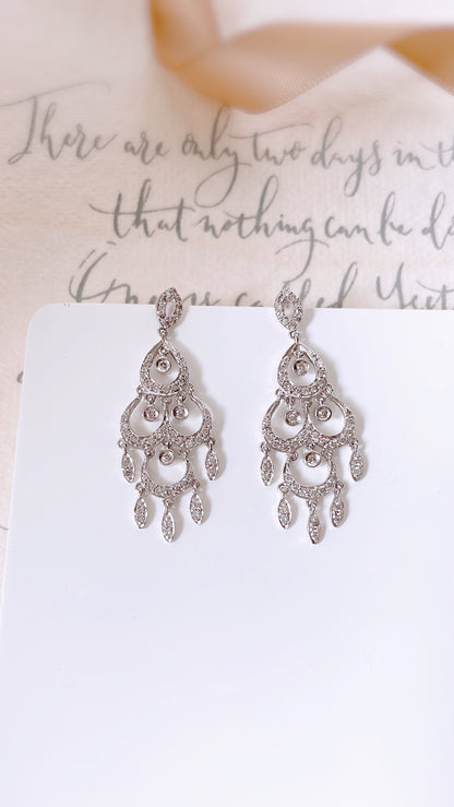 Chandelier Diamond Earrings-ZCO00002615