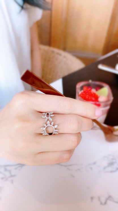 Rose Thorns Diamond Ring-WK3569