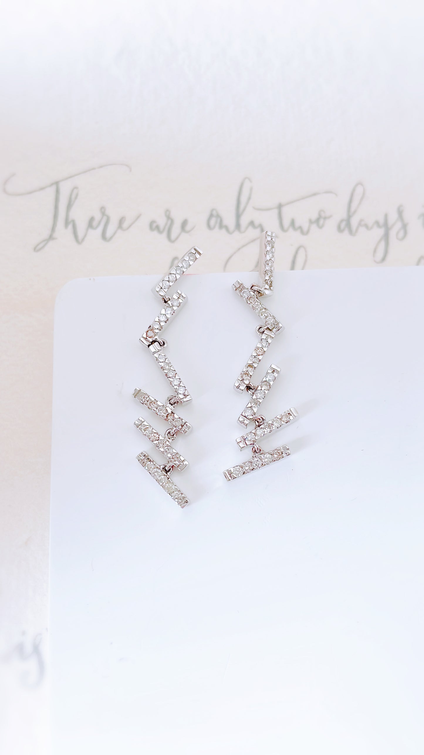 Lightning Bolt Diamond Earrings-ZCO00000307