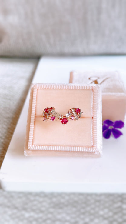 Ruby, Pink Sapphire and Diamond Ring-WK3733@