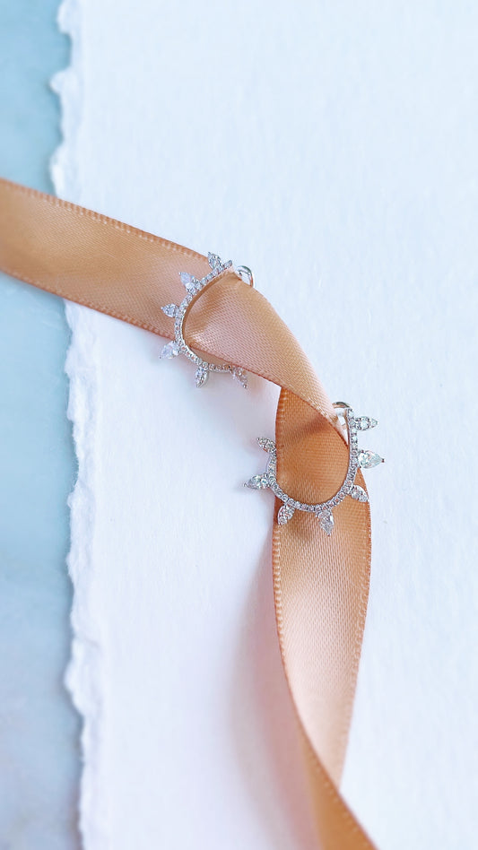Rose Thorns Diamond Earrings