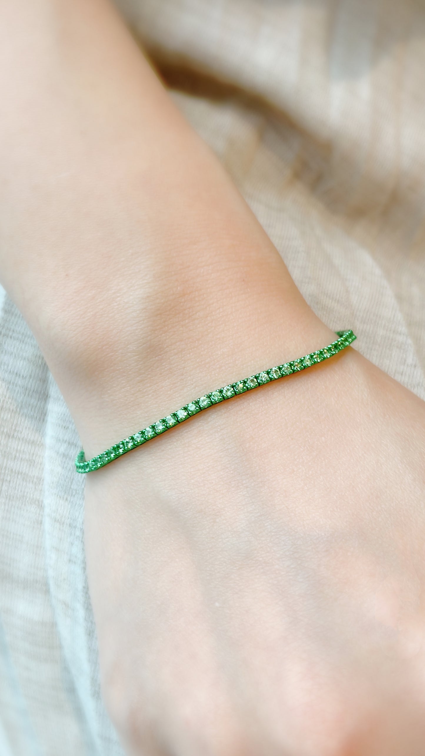 Green Garnet Bracelet-WK3755