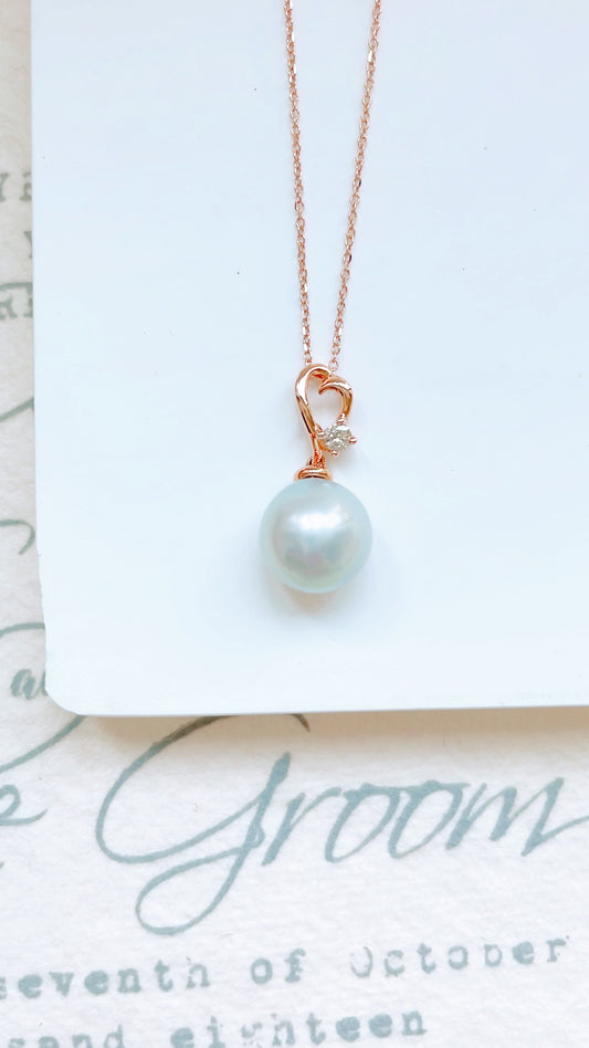 Pearl & Diamond Pendant-KEO0000574