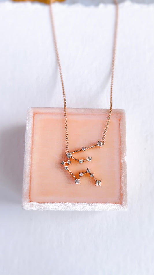 Aquarius Diamond Necklace-WK3563