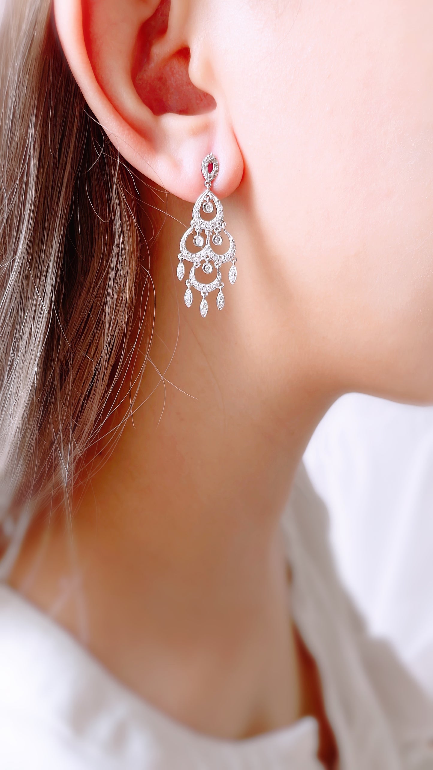 Chandelier Diamond Earrings-ZCO00002615