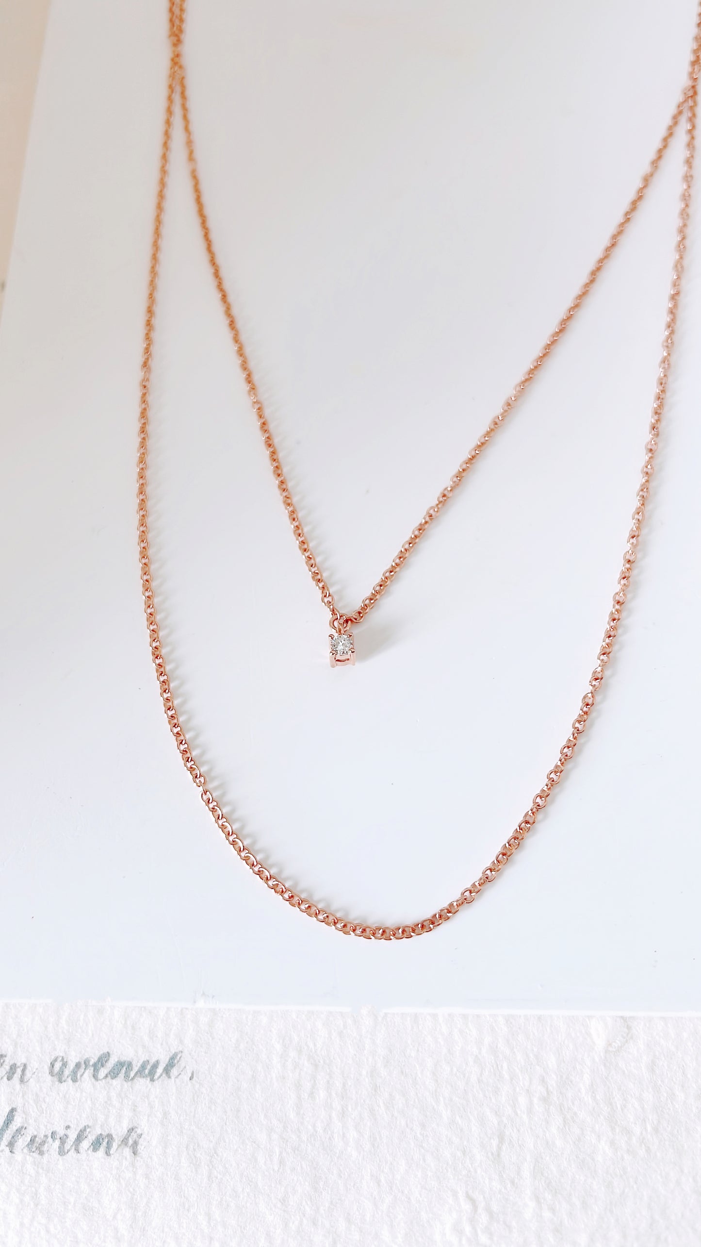 Layering Diamond Necklace/WK3525@