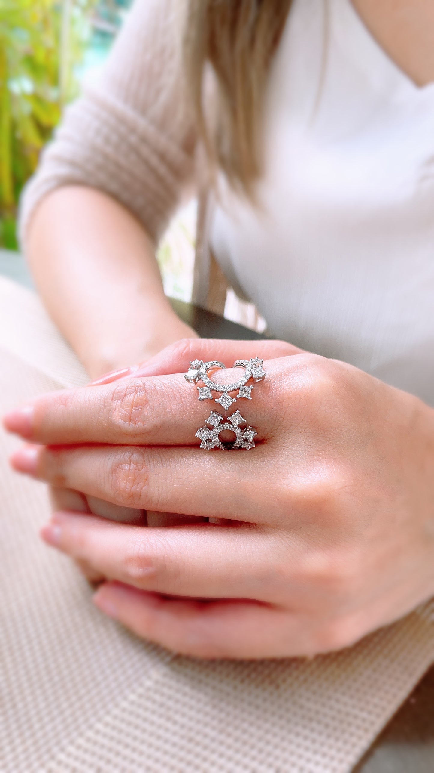 Rose Thorns Diamond Ring-WK3584