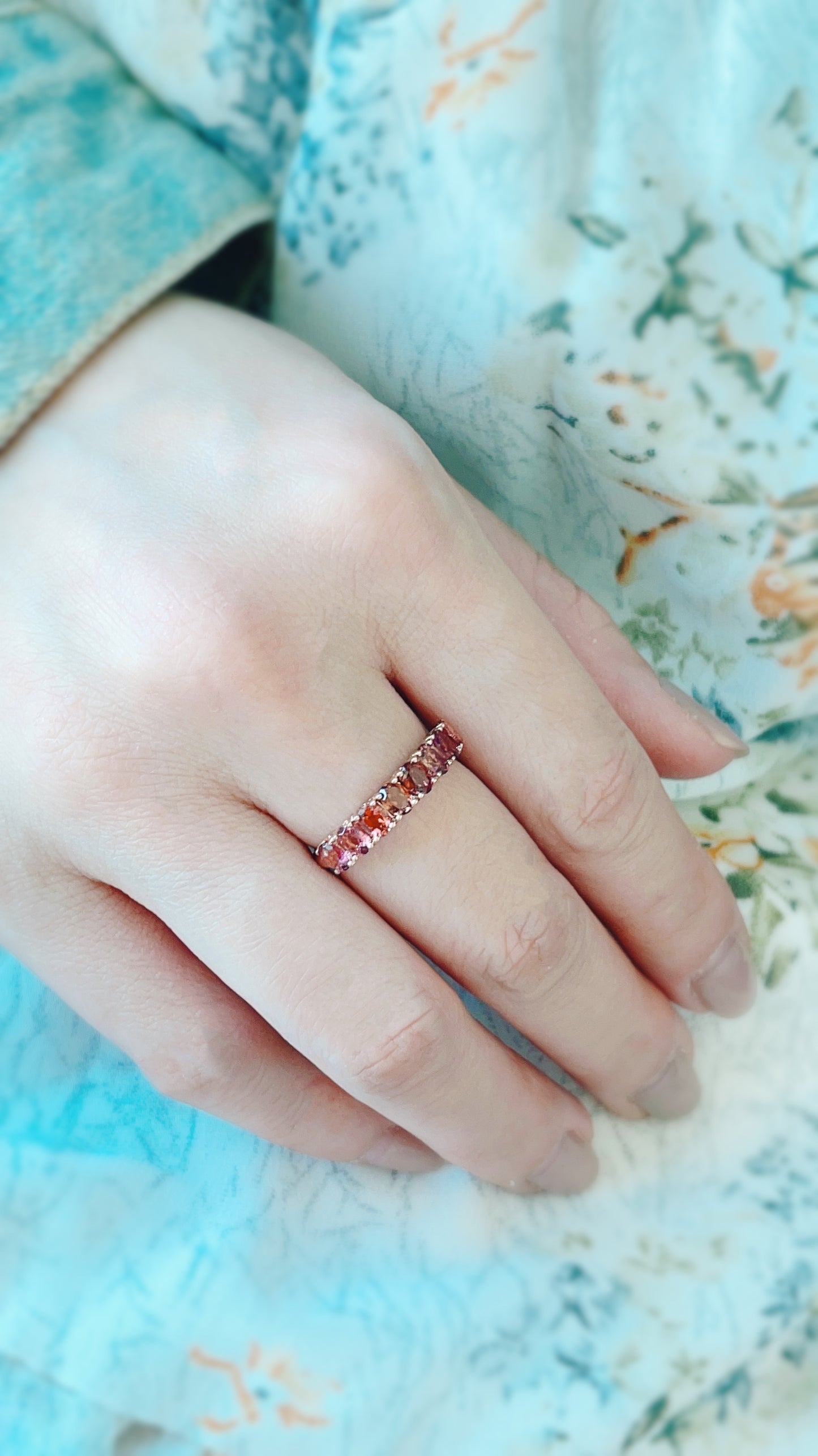 Burgundy Tourmaline Ring-WK3579