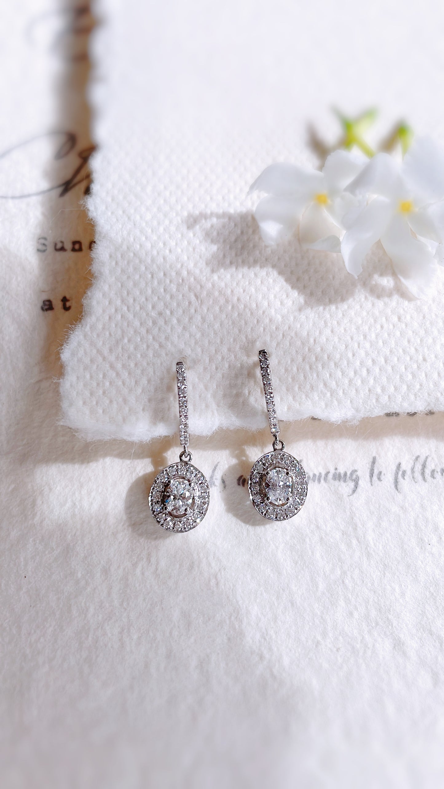 Drop Diamond Earrings-ZCO00007289