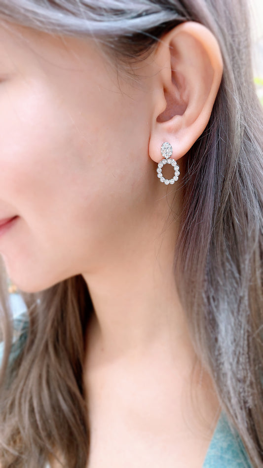 2 Ways Diamond Earrings-ZCO00010576