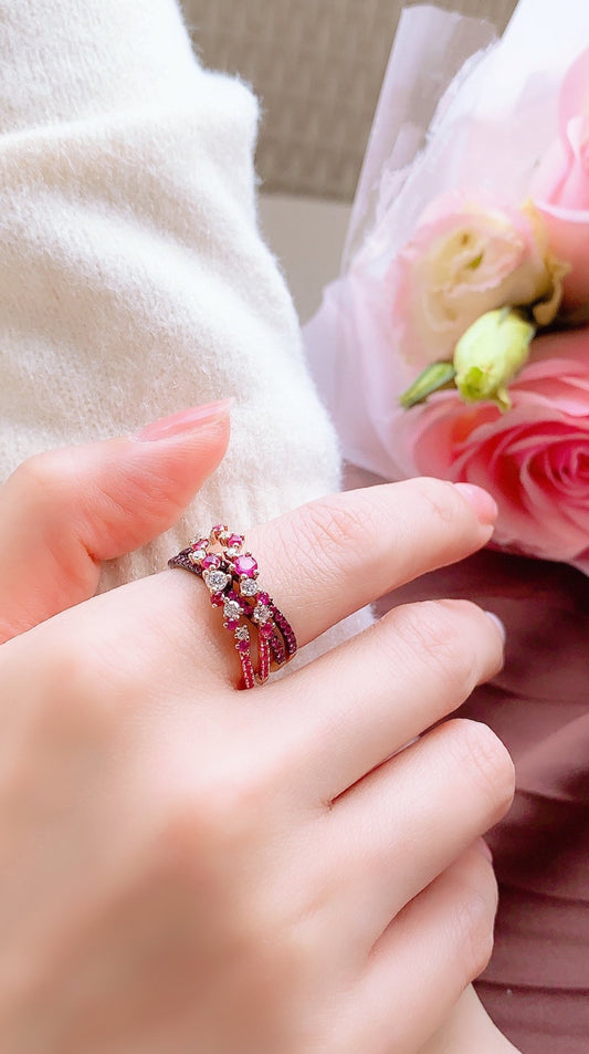 Ruby & Diamond Ring-WK3317